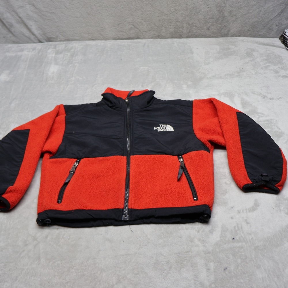 North Face Jacket Youth XS Red Denali Fleece Full Zip Winter Outdoor Hiking